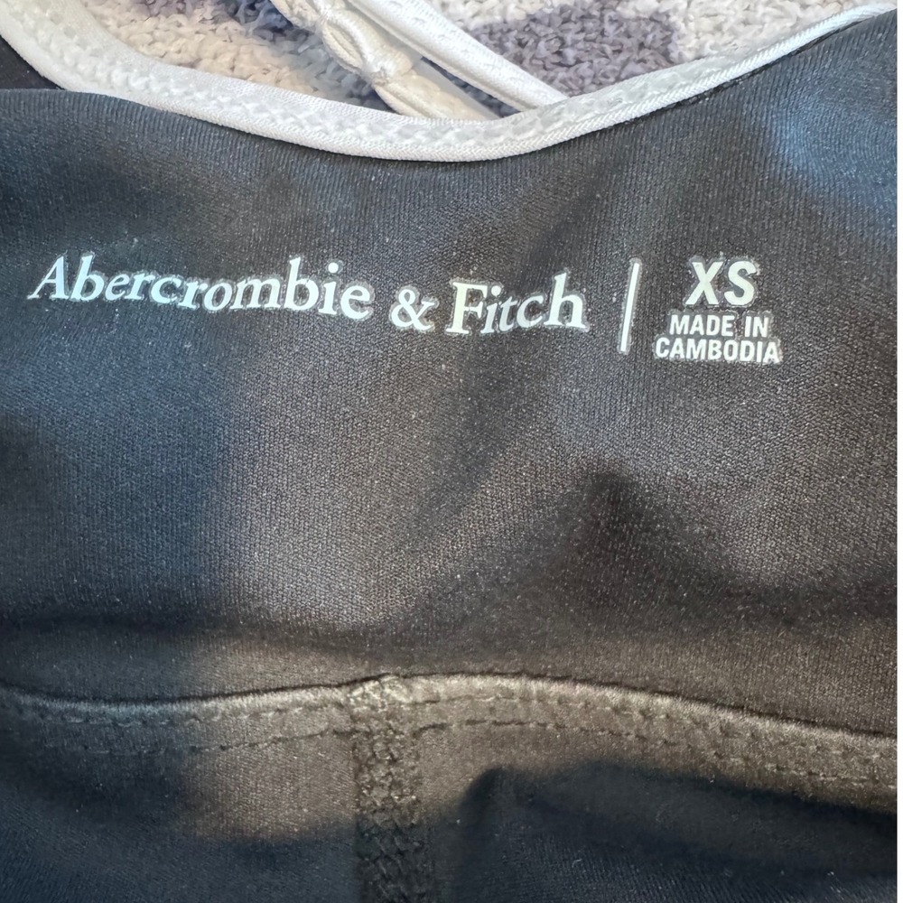 Abercrombie & Fitch Side Cutout Traveler Mini Dress Black White XS - Picture 4 of 4